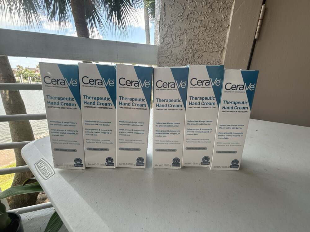 CeraVe Therapeutic Hand Cream, Dimethicone Skin Protectant, 3 oz Exp: 8/2024